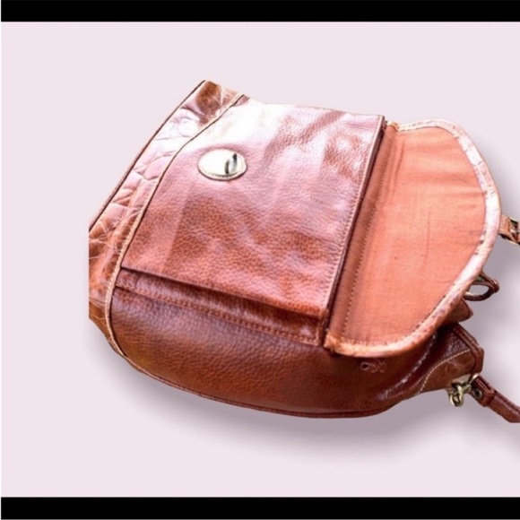 Designer Bag Leather Drawstring Vintage Handbag - Picture 5 of 10